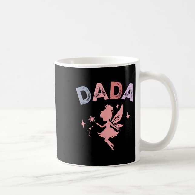 Dada Of The Little Fairy Birthday Girl Family Matc Kaffemugg (Höger)