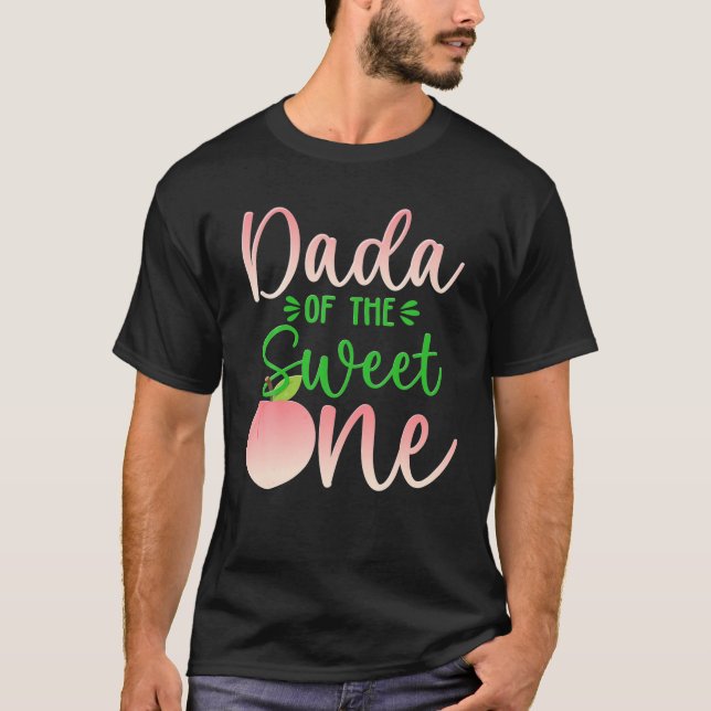 Dada på födelsedagen en persika 1st sommarfrukt Fa T Shirt (Framsida)