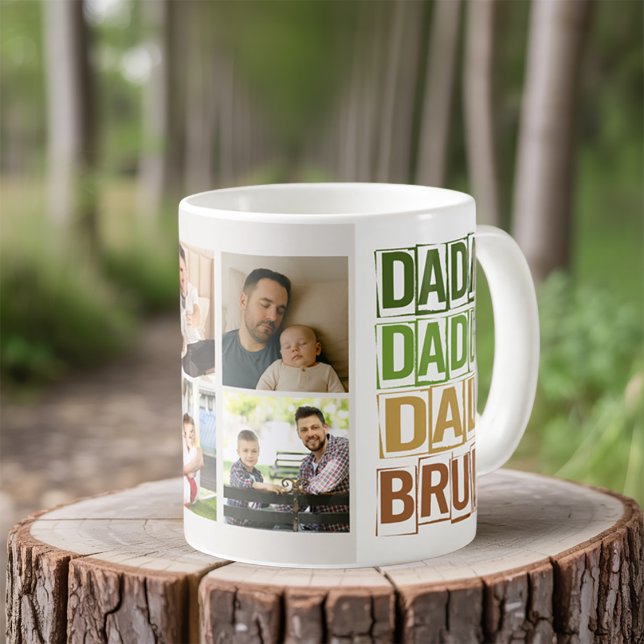 Dada pappa Pappa Bruh 4 Photo Kaffemugg (Photo mug for dad)