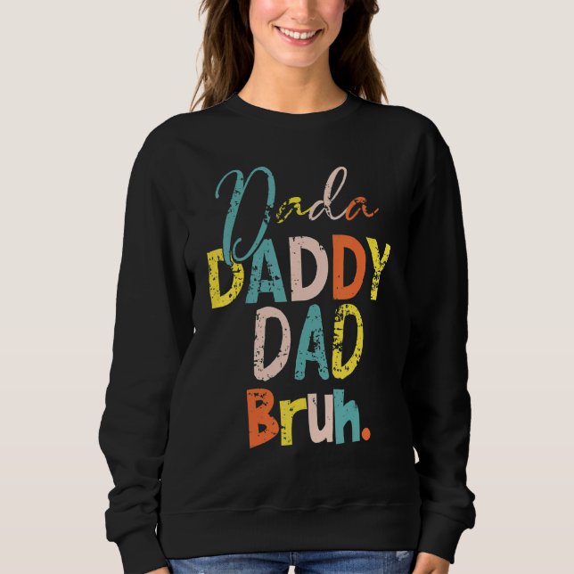 Dada pappa Pappa Bruh Fars dag Coola Pappa T Shirt (Framsida)