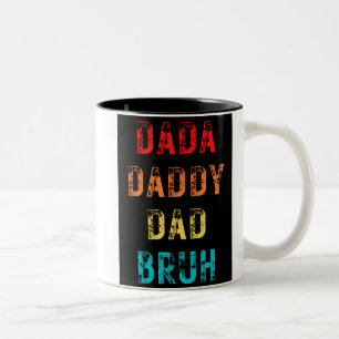 Dada pappa Pappa Bruh Two-Tone Coffee Mugg