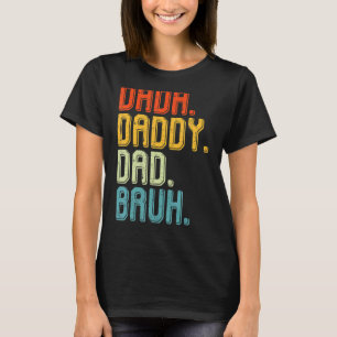 Dada pappa Pappa Bruh Vintage Kärlek Proud Grandpa T Shirt