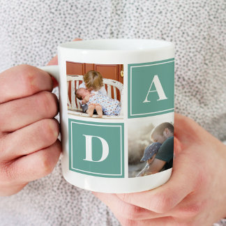 Dada Photo Collage Anpassningsbar Giant Coffee Mug Jumbo Mugg