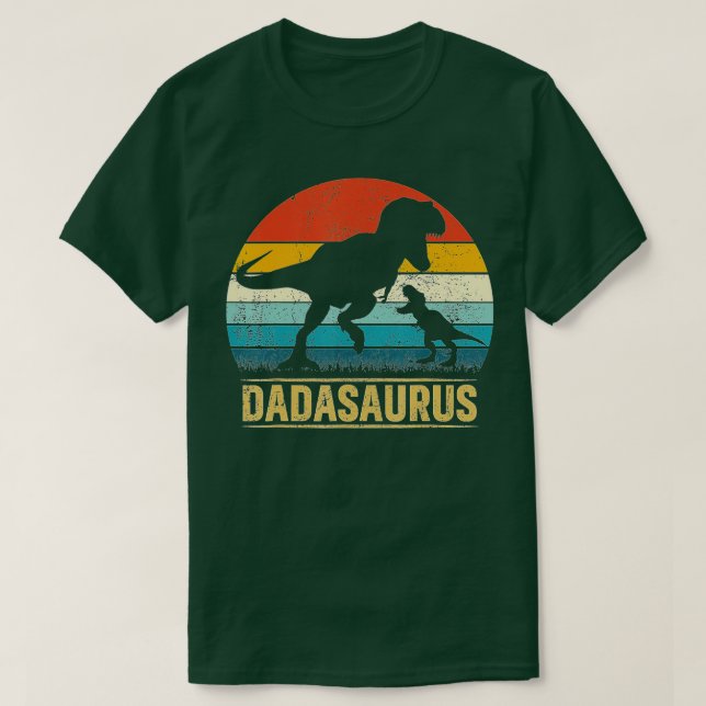 Dada Saurus T Rex Dinosaur DadaSaurus Funny Far T Shirt (Design framsida)