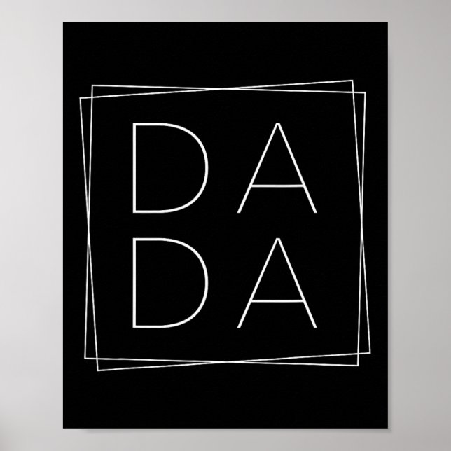 Dada Square för pappor fars dag  Poster (Framsidan)