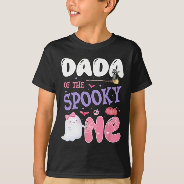 Dada Taloky 1:a födelsedag Halloween-Rosa T Shirt (Framsida)