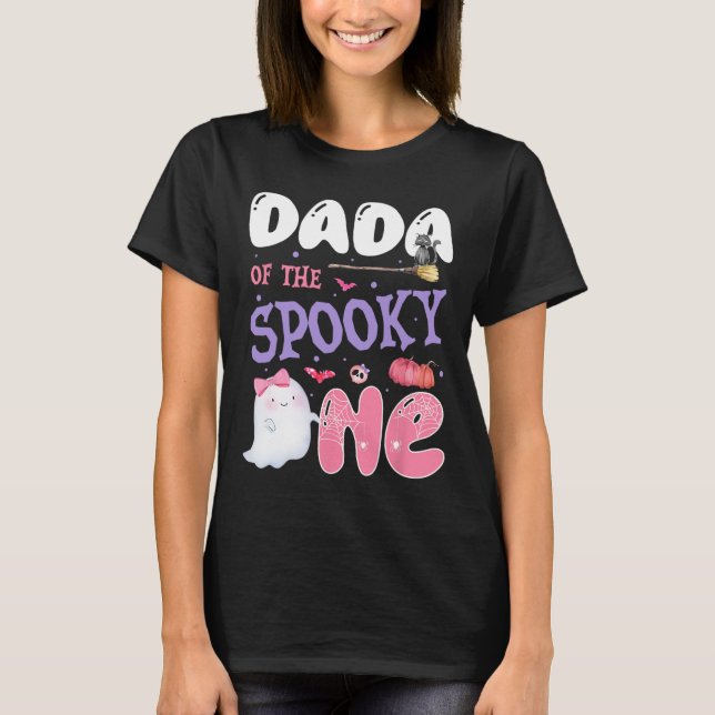 Dada Taloky 1:a födelsedag Halloween-Rosa T Shirt (Framsida)