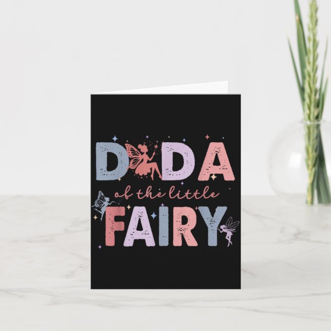 Dada till Den lilla feens Första födelsedags flick Kort (Framsida)