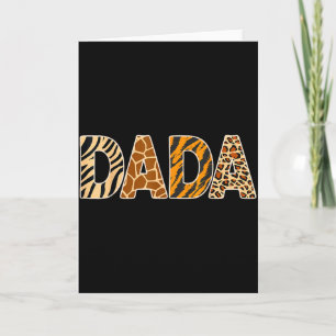 Dada Vilda Djurtryck Zebrastripor Giraff Tiger Leo Kort