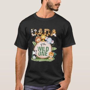 Dada Vilden 1:a födelsedagen Safari-familjen Morsa T Shirt
