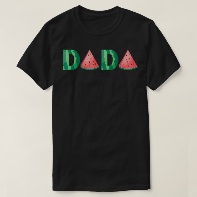 Dada Watermelon Funny Summer Fruit Gift Underbar T T Shirt (Design framsida)