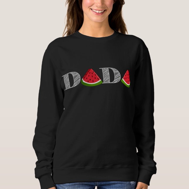 Dada Watermelon Funny Summer Fruit Underbar Pappa, T Shirt (Framsida)