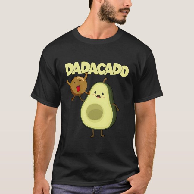 Dadacado Avocado 1st Pappa pappa Far Dada T Shirt (Framsida)