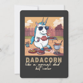 Dadacorn Enhörning Dad Grill Dad Kort