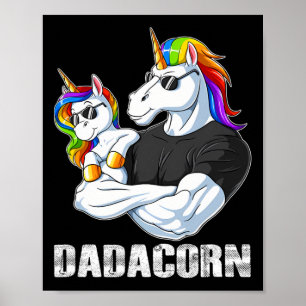 Dadacorn - Familjematchningen mellan Unicorn Pappa Poster