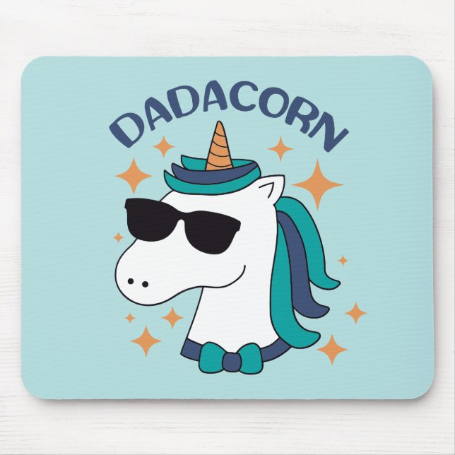 Dadacorn med solglasögon musmatta (Framsidan)