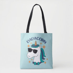 Dadacorn med solglasögon tygkasse