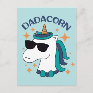 Dadacorn med solglasögon vykort