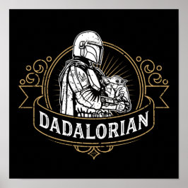 Dadalorian Vintage-märke Poster
