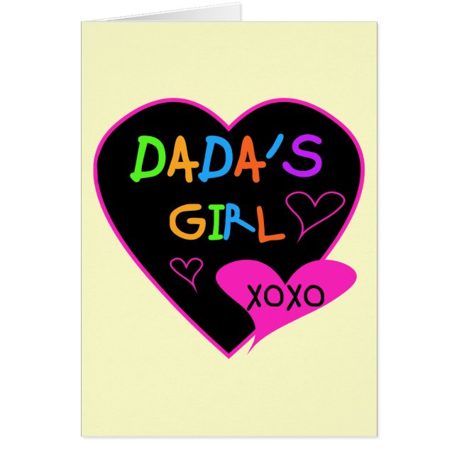 Dadas Girl T-Shirt, Mugg, Button, Magnet, More Hälsningskort (Framsidan)