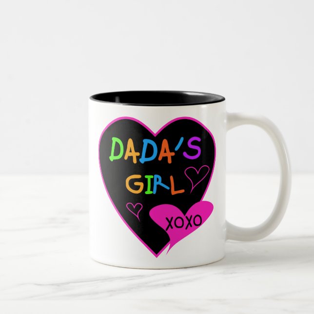 Dadas Girl T-Shirt, Mugg, Button, Magnet, More Två-Tonad Mugg (Höger)