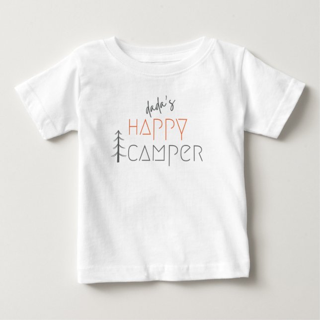 Dadas lycklig-kamper. Baby T-Shirt (Framsida)