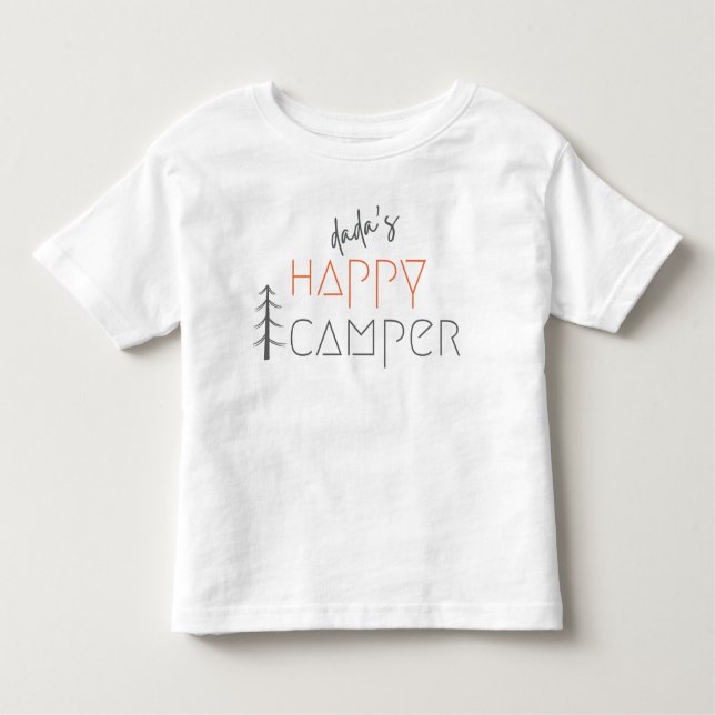 Dadas lycklig-kamper. Småbarn T-Shirt (Framsida)