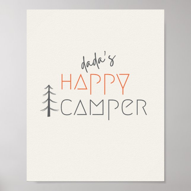 dadas lyckliga camper. Poster & Tryck (Framsidan)