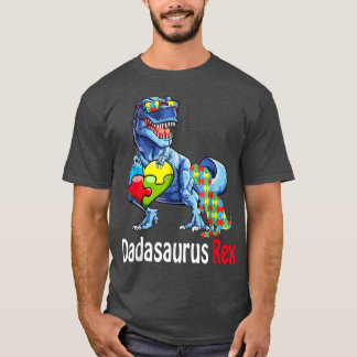 Dadasaurus Daddy Rex Autism Awareness Proud Dad Fa T Shirt