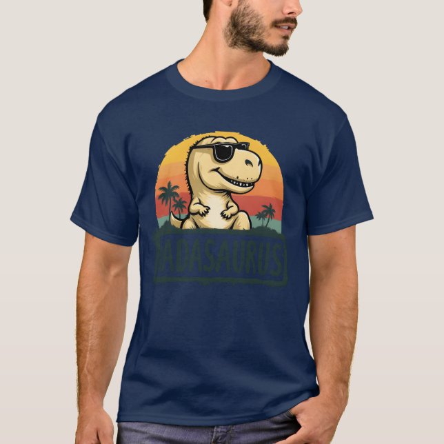 Dadasaurus Dinosaur Dada Saurus Fars dag vän T Shirt (Framsida)