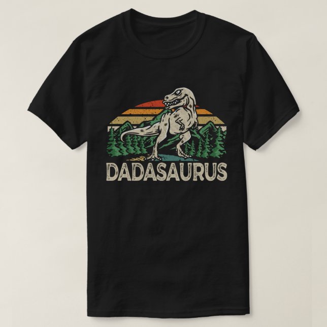 Dadasaurus Dinosaur Pappa Dada Saurus Fars dag T Shirt (Design framsida)