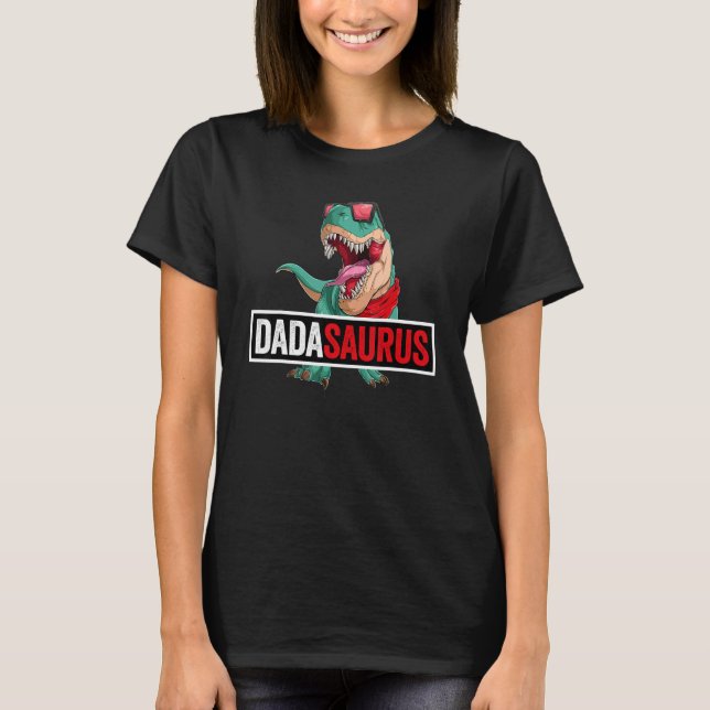Dadasaurus Rex Dinosaur Manar Fars dag Family Mors T Shirt (Framsida)