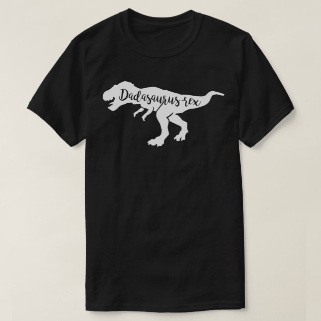 Dadasaurus Rex Funny Pappa Dinosaur T Shirt (Design framsida)