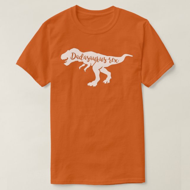 Dadasaurus Rex Funny Pappa Dinosaur T Shirt (Design framsida)