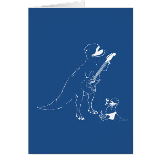 Dadasaurus Rox! Pappa- och babydinosauren vaggar Hälsningskort