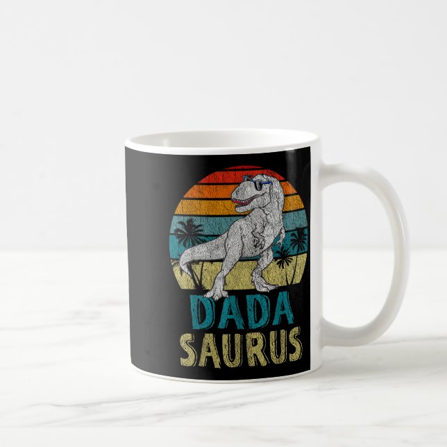 Dadasaurus T Rex Dinosaur Dada Saurus Familjematch Kaffemugg (Höger)