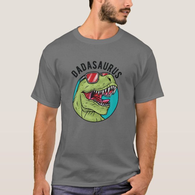 Dadasaurus, T Rex Dinosaur, Dada Saurus Gift Shirt (Framsida)