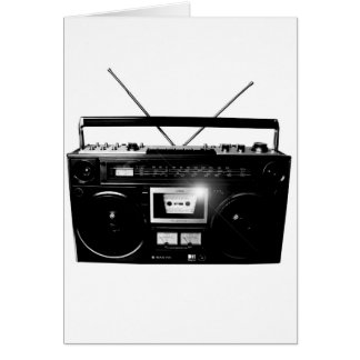Dadawan Ghettoblaster boombox 1980 Hälsningskort
