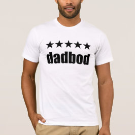 Dadbod Manar Basic Bella Canvas T-Shirt, White Tröja