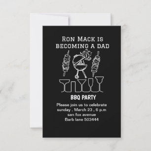 Dadchelor Bq party Inbjudningar