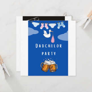 Dadchelor, öl party inbjudningar