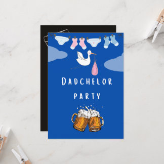 Dadchelor, öl party inbjudningar