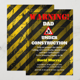 Dadchelor Party | Varning PAPPA under uppförande Inbjudningar