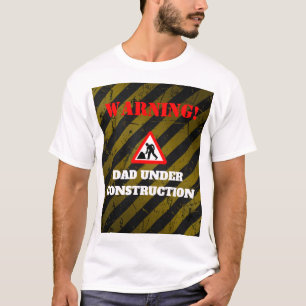 Dadchelor Party Varning PAPPA under uppförande T Shirt