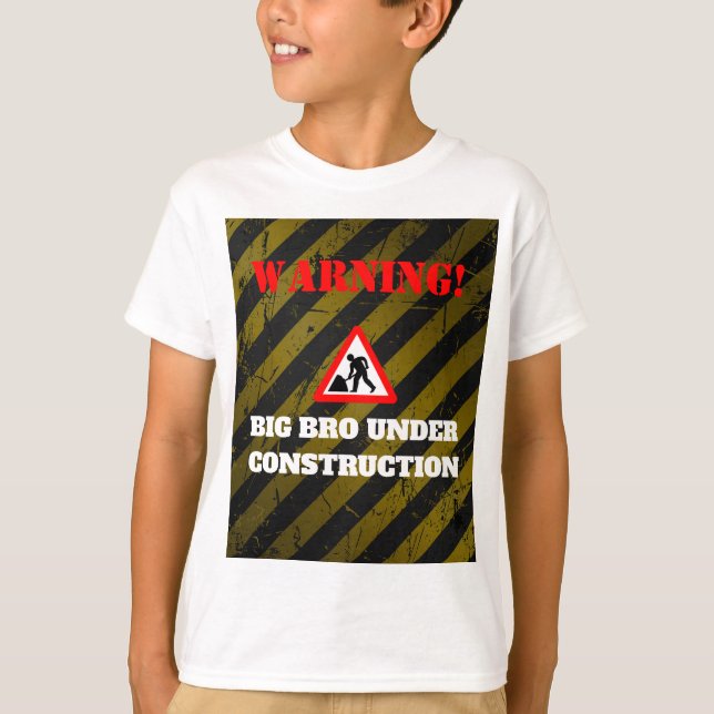 Dadchelor Party | Varningsram under uppbyggnad T Shirt (Framsida)