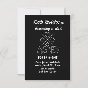Dadchelor poker natt inbjudningar