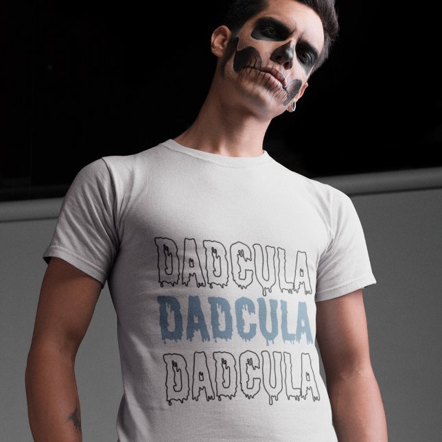 Dadcula Blue Halloween - Spooky & Roligt Pappa T Shirt (Skapare uppladdad)