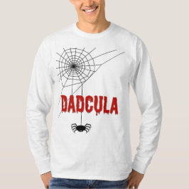 Dadcula Droppande Blod-teckensnitt och Spindel T Shirt