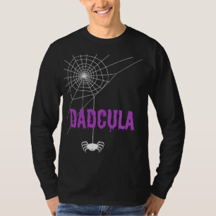 Dadcula Droppande Blod-teckensnitt och Spindel T Shirt