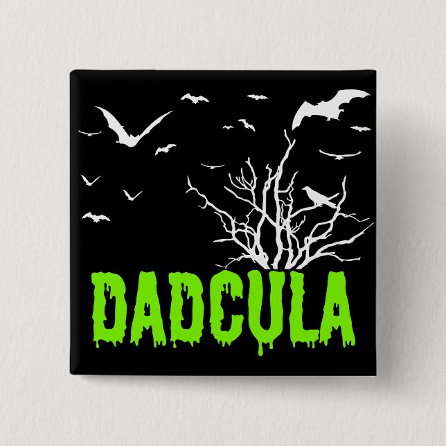 Dadcula Grön Droppande Teckensnitt Flygande Fladde Knapp (Framsida)
